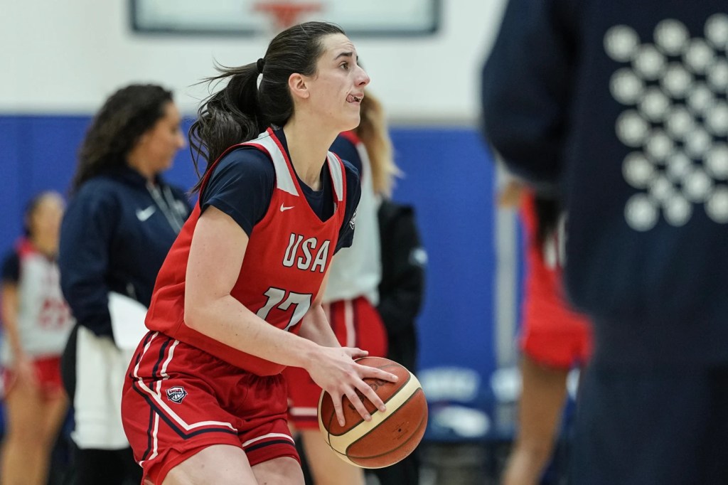 Caitlin Clark returns to court after injury-filled season, making USA Basketball senior team debut