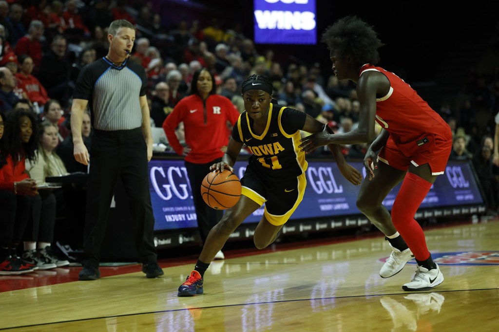 Heiden scores 17, No. 12 Iowa women beat Rutgers 79-36 in Big Ten&nbsp;opener