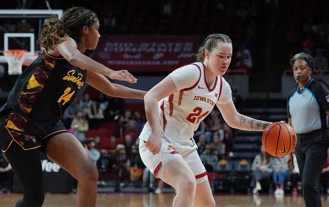 Iowa State, with Addy Brown, cruises past Sun&nbsp;Devils